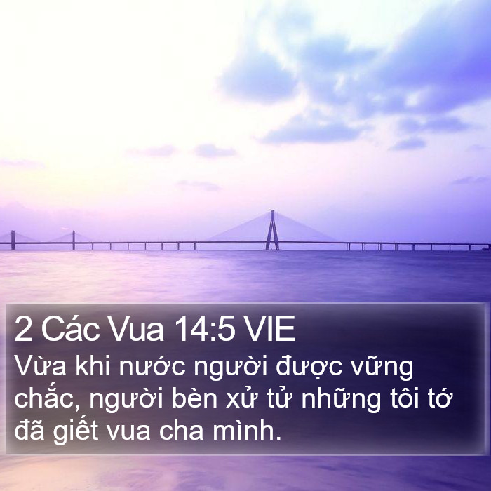 2 Các Vua 14:5 VIE Bible Study