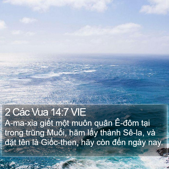 2 Các Vua 14:7 VIE Bible Study