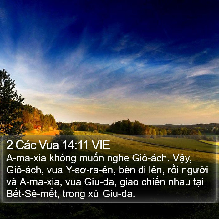 2 Các Vua 14:11 VIE Bible Study