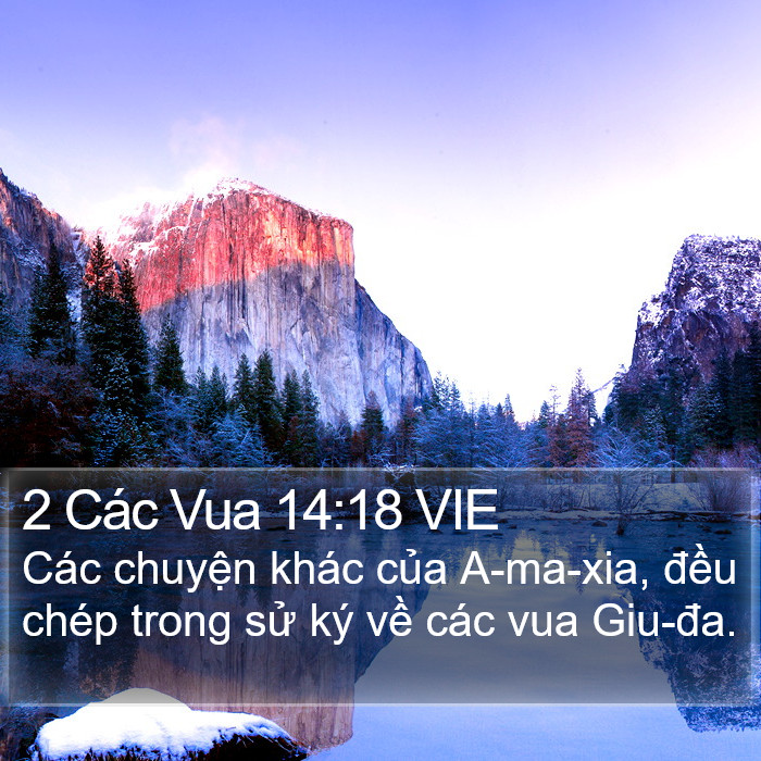 2 Các Vua 14:18 VIE Bible Study