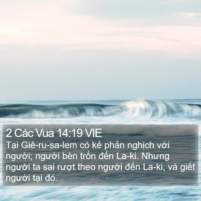 2 Các Vua 14:19 VIE Bible Study