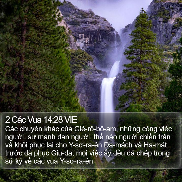 2 Các Vua 14:28 VIE Bible Study