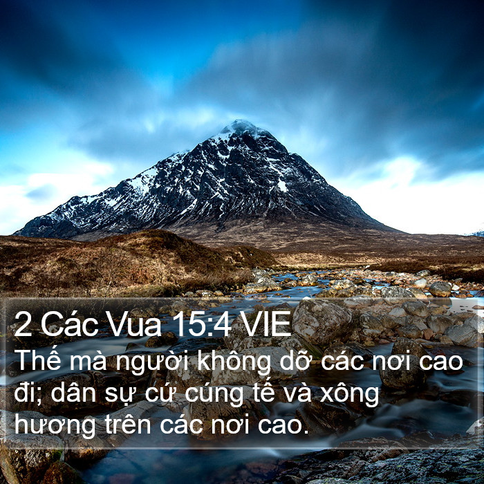 2 Các Vua 15:4 VIE Bible Study