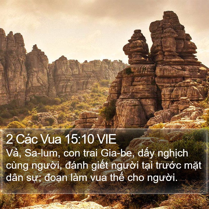 2 Các Vua 15:10 VIE Bible Study