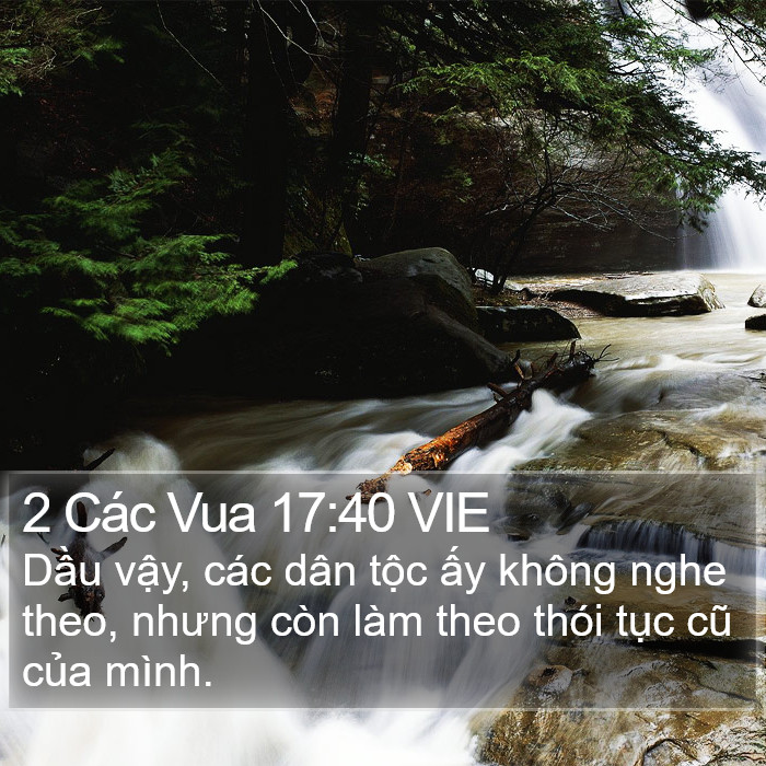 2 Các Vua 17:40 VIE Bible Study