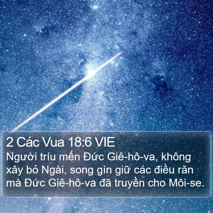 2 Các Vua 18:6 VIE Bible Study