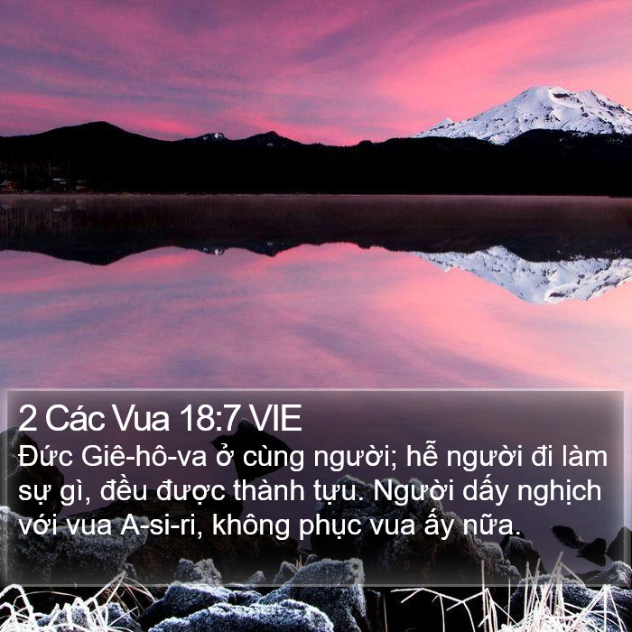 2 Các Vua 18:7 VIE Bible Study