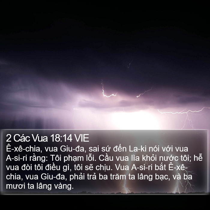 2 Các Vua 18:14 VIE Bible Study