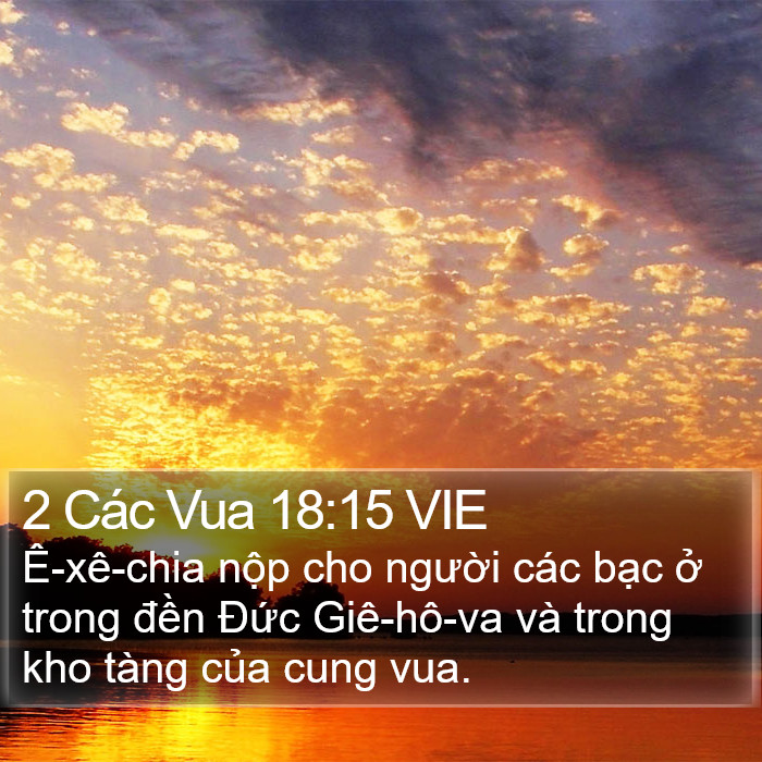 2 Các Vua 18:15 VIE Bible Study