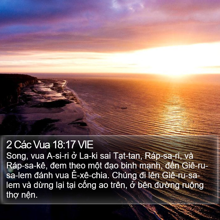 2 Các Vua 18:17 VIE Bible Study
