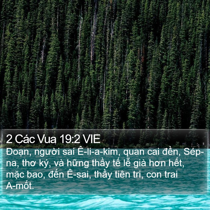 2 Các Vua 19:2 VIE Bible Study