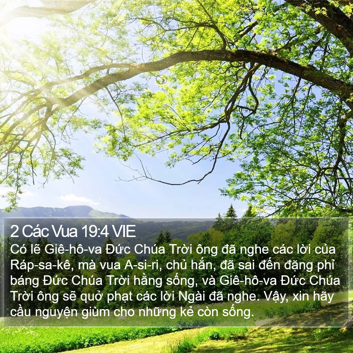 2 Các Vua 19:4 VIE Bible Study
