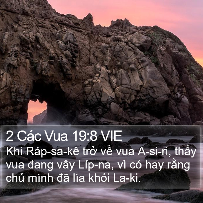 2 Các Vua 19:8 VIE Bible Study