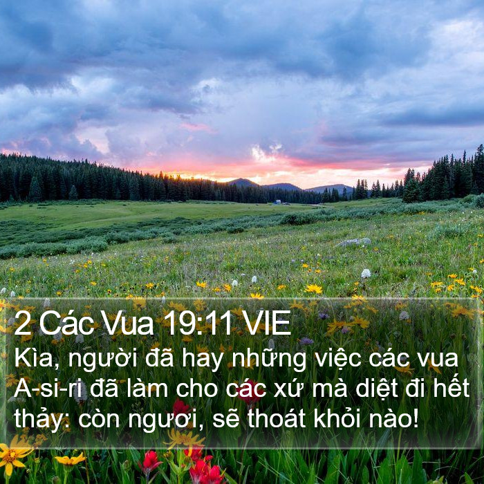 2 Các Vua 19:11 VIE Bible Study