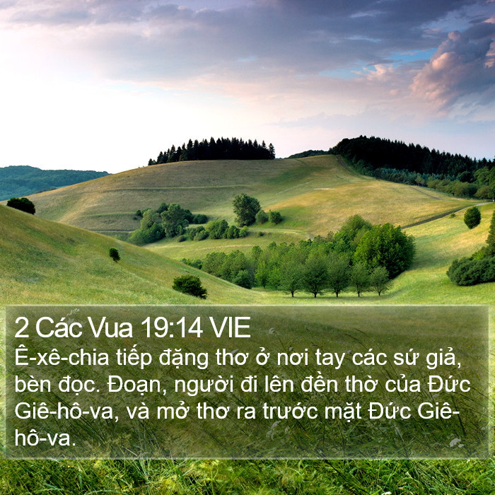 2 Các Vua 19:14 VIE Bible Study