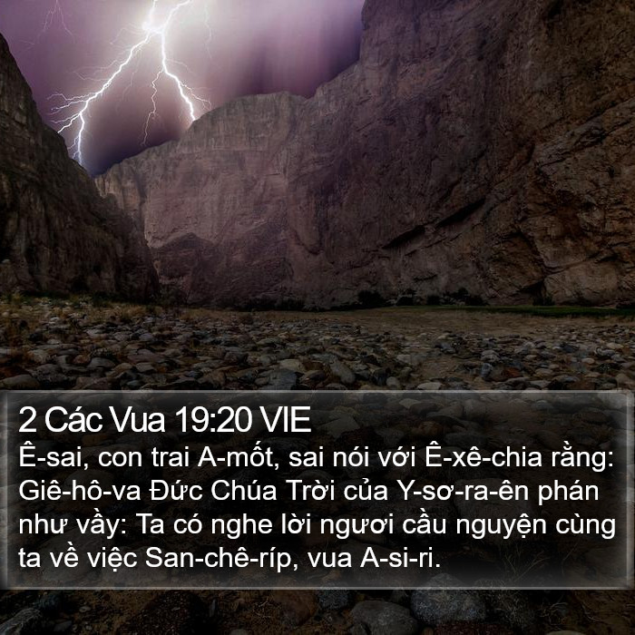 2 Các Vua 19:20 VIE Bible Study