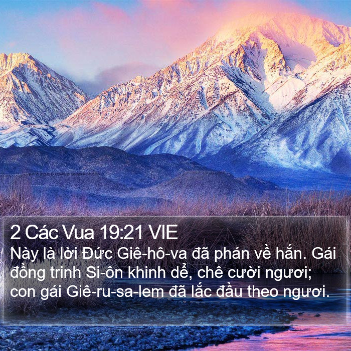 2 Các Vua 19:21 VIE Bible Study