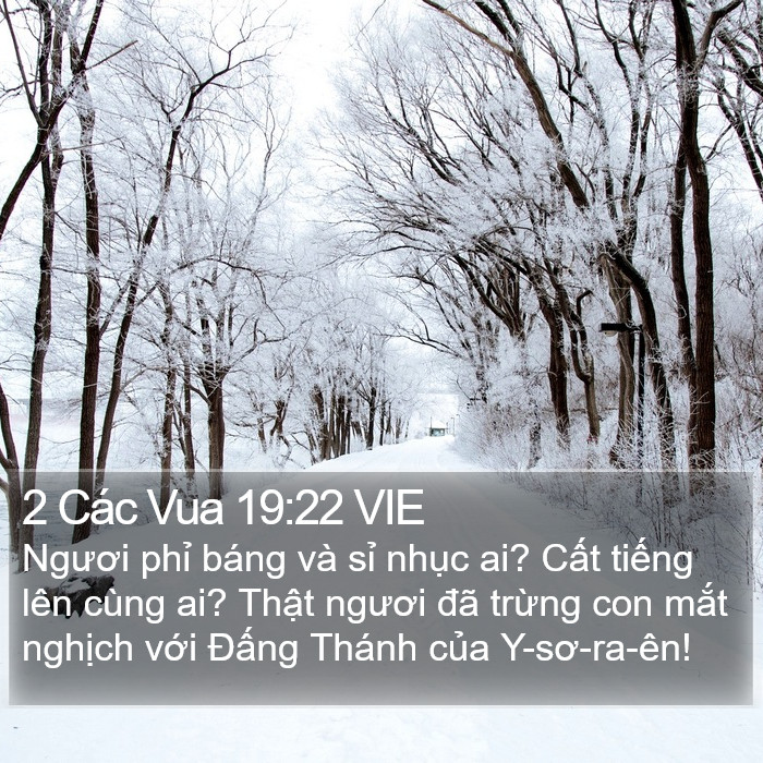 2 Các Vua 19:22 VIE Bible Study