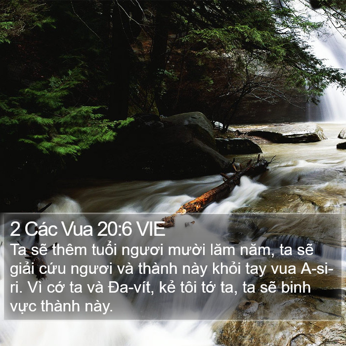 2 Các Vua 20:6 VIE Bible Study