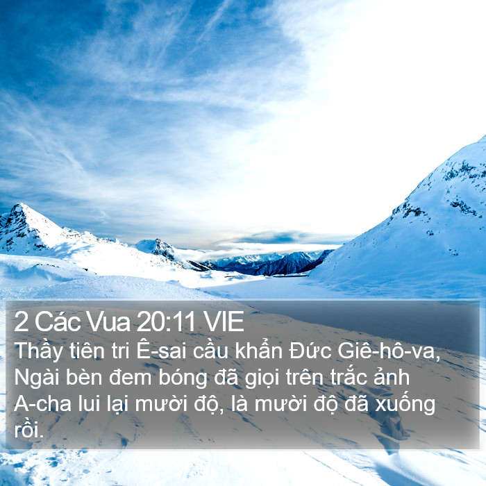 2 Các Vua 20:11 VIE Bible Study