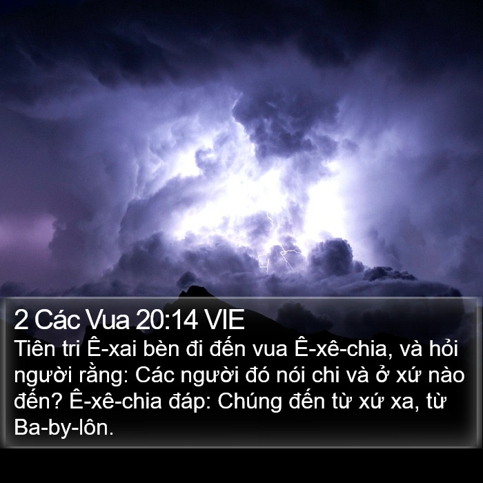 2 Các Vua 20:14 VIE Bible Study