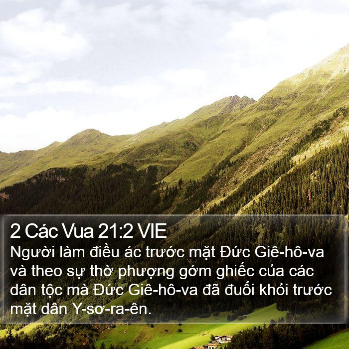 2 Các Vua 21:2 VIE Bible Study