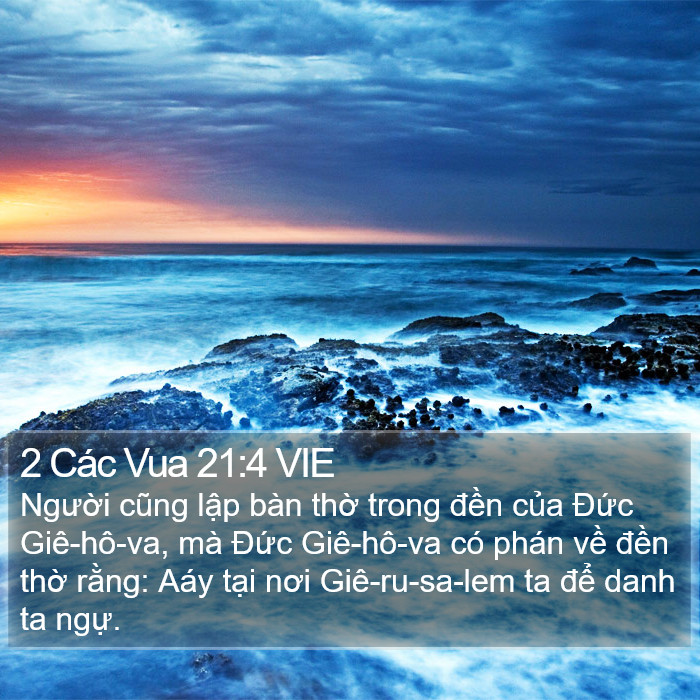 2 Các Vua 21:4 VIE Bible Study