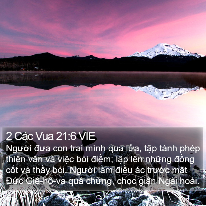 2 Các Vua 21:6 VIE Bible Study