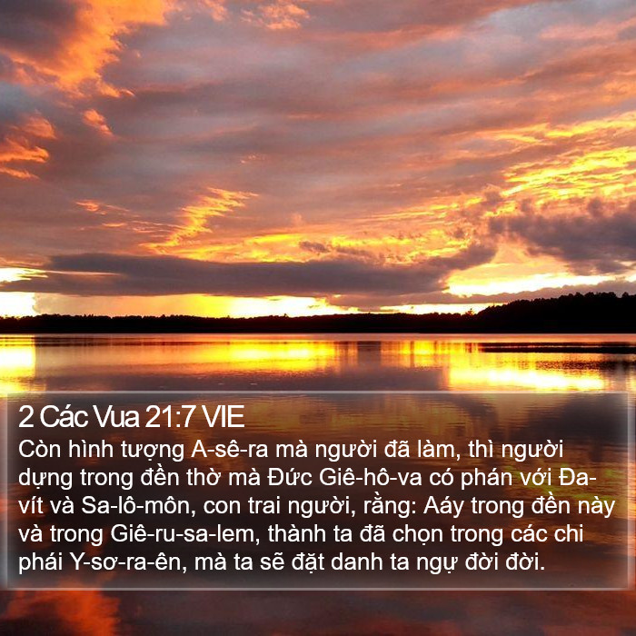 2 Các Vua 21:7 VIE Bible Study
