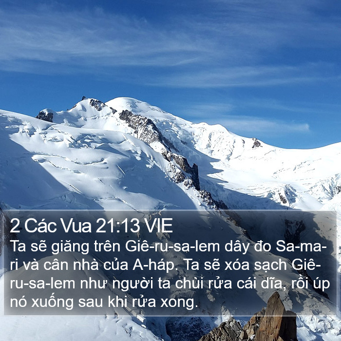 2 Các Vua 21:13 VIE Bible Study