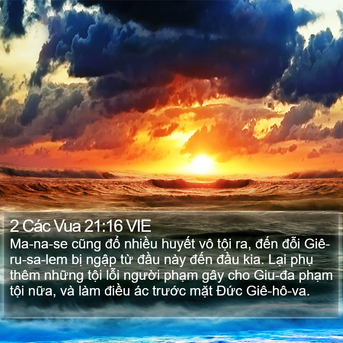 2 Các Vua 21:16 VIE Bible Study