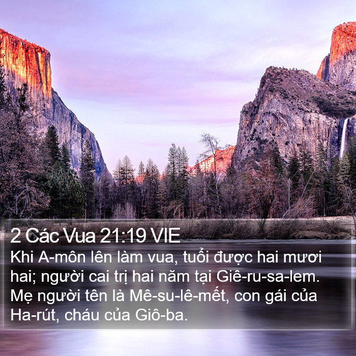 2 Các Vua 21:19 VIE Bible Study