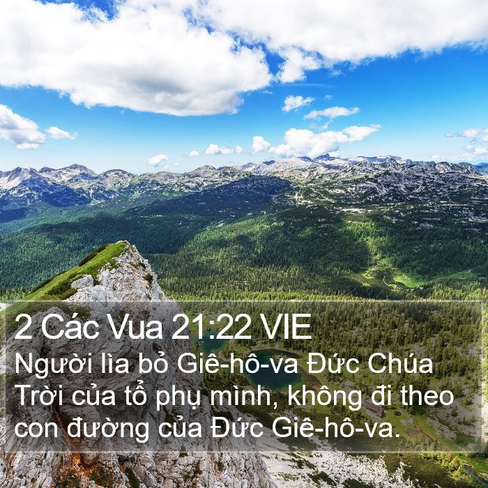 2 Các Vua 21:22 VIE Bible Study