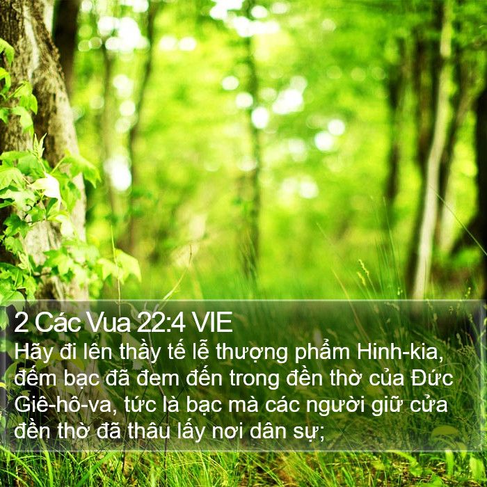 2 Các Vua 22:4 VIE Bible Study