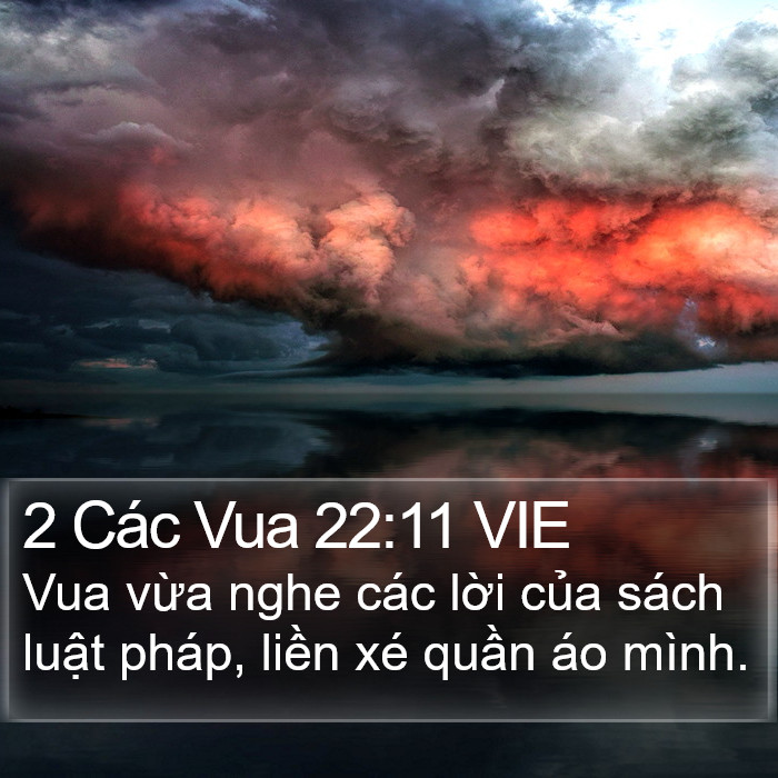 2 Các Vua 22:11 VIE Bible Study