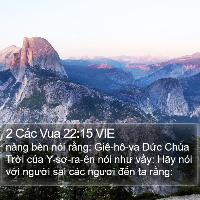 2 Các Vua 22:15 VIE Bible Study