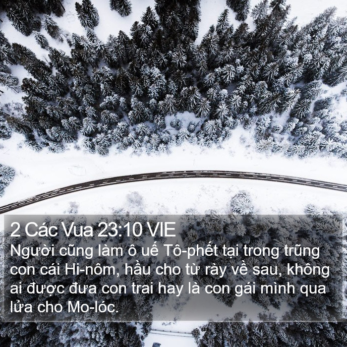2 Các Vua 23:10 VIE Bible Study