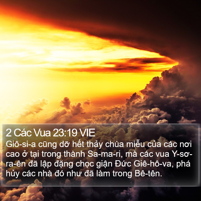 2 Các Vua 23:19 VIE Bible Study