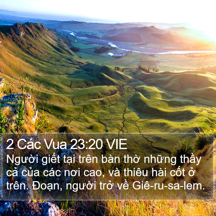 2 Các Vua 23:20 VIE Bible Study
