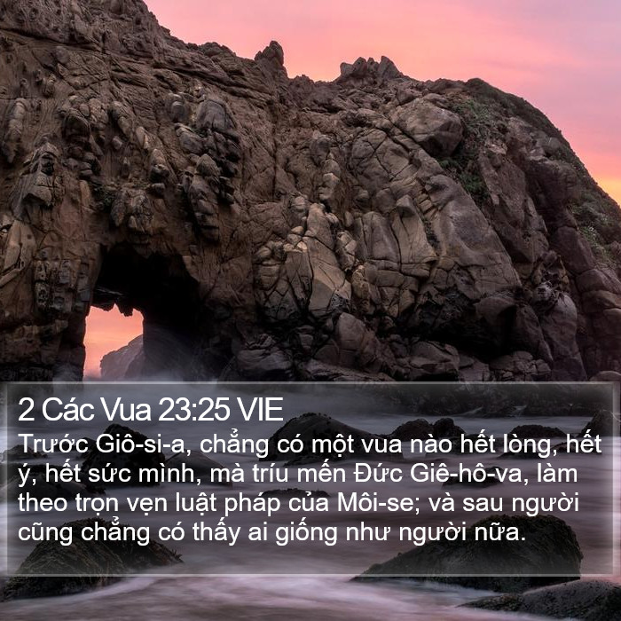 2 Các Vua 23:25 VIE Bible Study