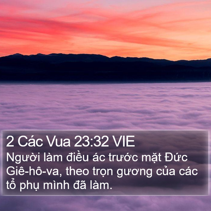 2 Các Vua 23:32 VIE Bible Study