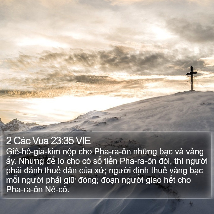 2 Các Vua 23:35 VIE Bible Study