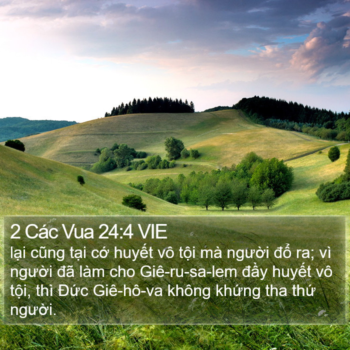 2 Các Vua 24:4 VIE Bible Study