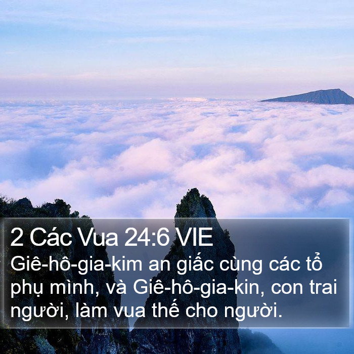 2 Các Vua 24:6 VIE Bible Study