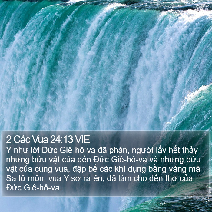 2 Các Vua 24:13 VIE Bible Study