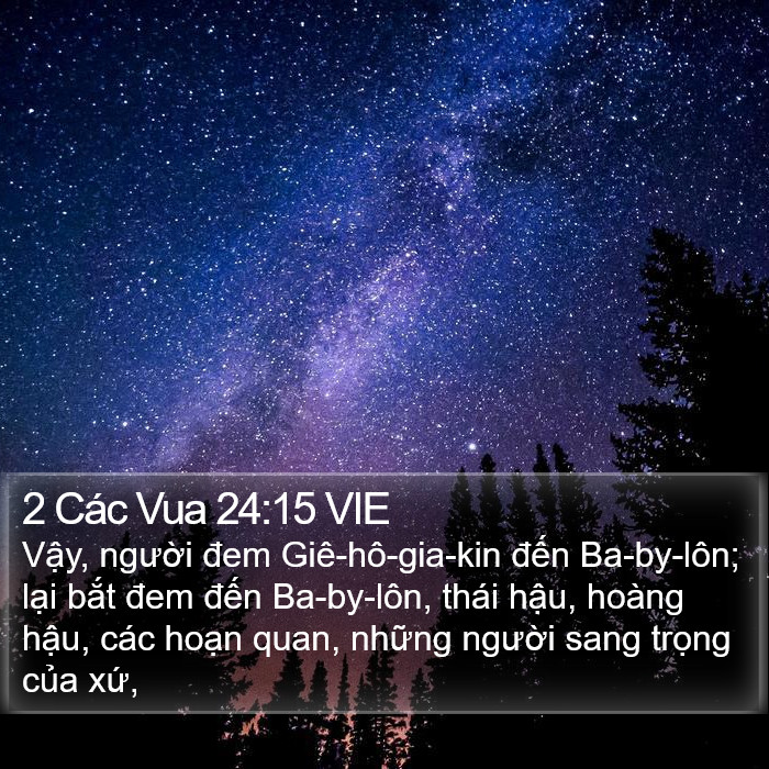 2 Các Vua 24:15 VIE Bible Study