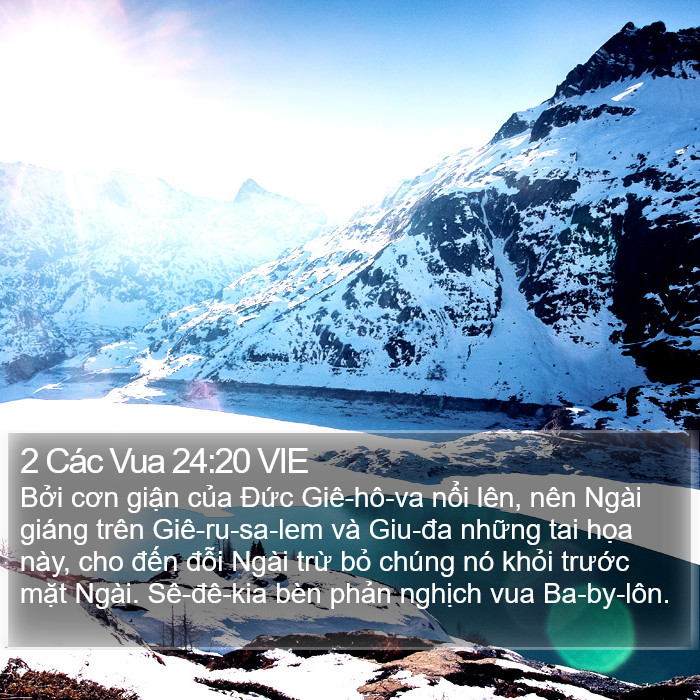 2 Các Vua 24:20 VIE Bible Study