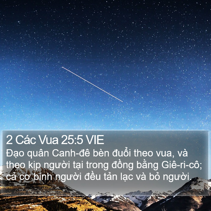 2 Các Vua 25:5 VIE Bible Study