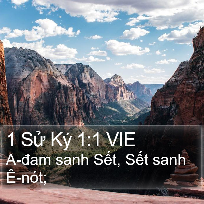 1 Sử Ký 1:1 VIE Bible Study