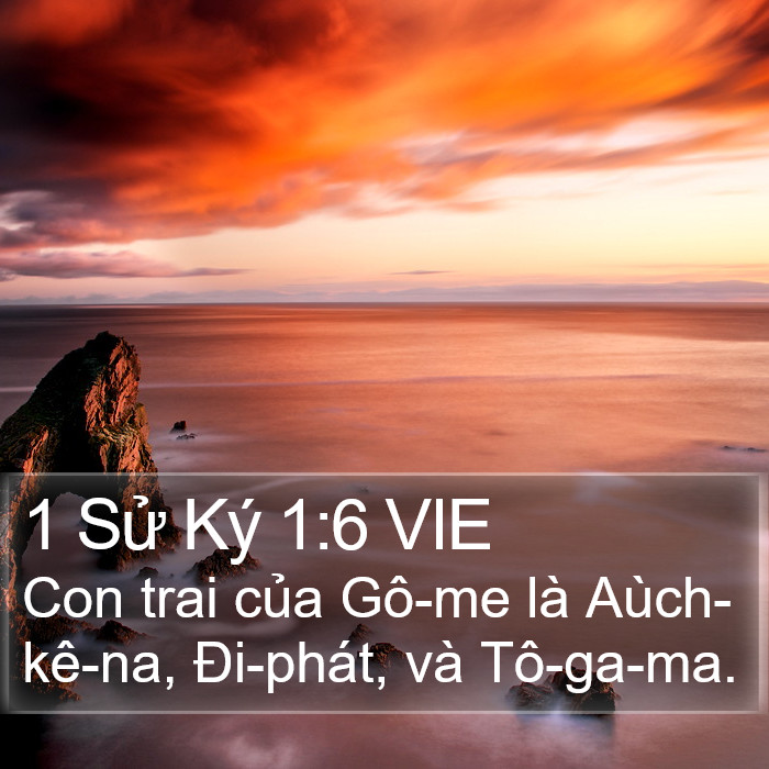 1 Sử Ký 1:6 VIE Bible Study